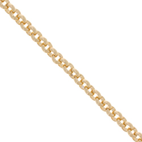 Aluminium Chain 7.5mm Gold tone x1m