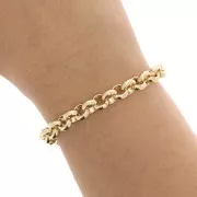 Aluminium Chain 7.5mm Gold tone x1m