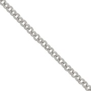 Belcher chain Aluminium Chain 7.5mm Rhodium tone x1m