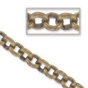 Chain Jaseron links 4.8mm Bronze tone x1m|raw }}