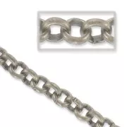 Chain Jaseron links 3.5mm Old silver tone x1m