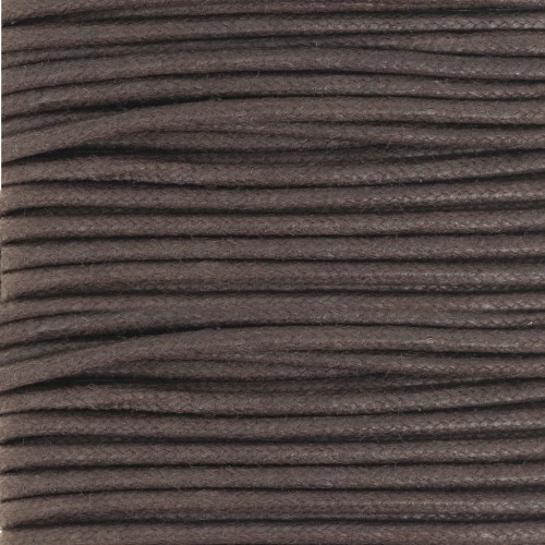 Cotton waxed cord 2mm Brown x5 m