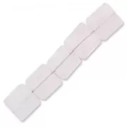 Bead Rose Quartz Square with facets 10mm x1