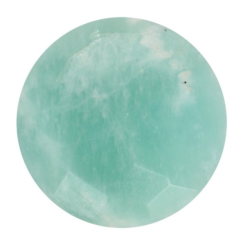 Bead Amazonite Flat disc with facets 12mm x1