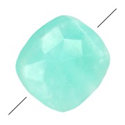 Bead Amazonite Square with facets 10mm x1|raw }}