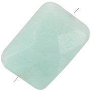 Bead Amazonite Rectangle with facets 14x10mm x1|raw }}