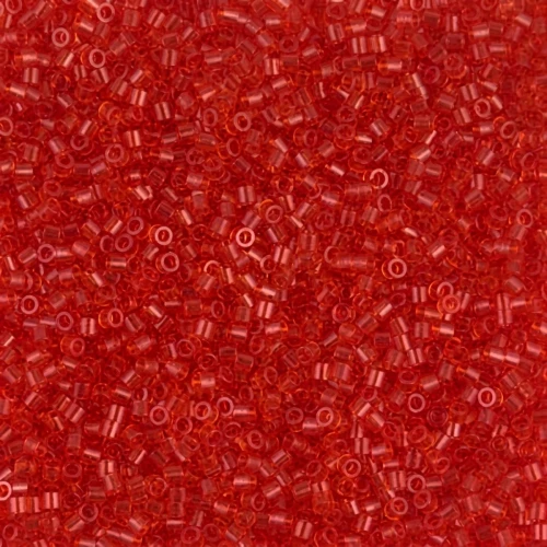 Miyuki Delica 15/0 DBS0704 - Transparent Red Orange x5g