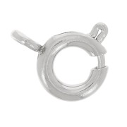 5mm Stainless Steel 316L Spring clasp with closed ring x1