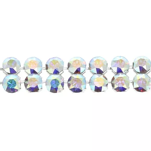 5.3mm PureCrystal Crystal Mesh 40001 2 rows - Crystal AB x5cm