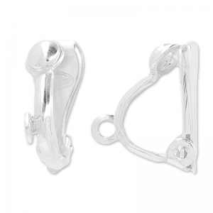 Sterling Silver clip earrings ball motif 4mm x2