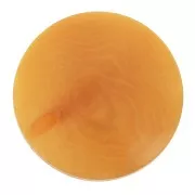 20mm Flat round Tagua bead - Saffron x1
