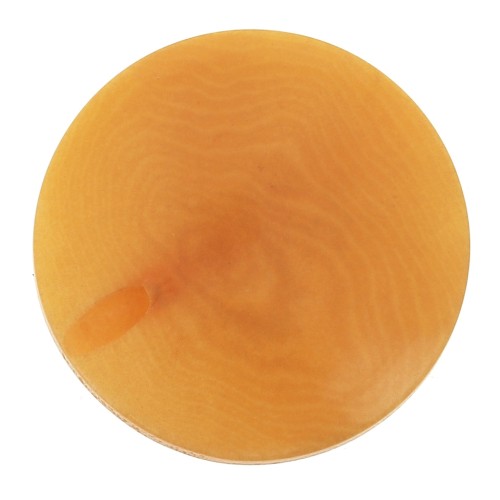 20mm Flat round Tagua bead - Saffron x1