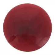 20mm Flat round Tagua bead - burgundy x1