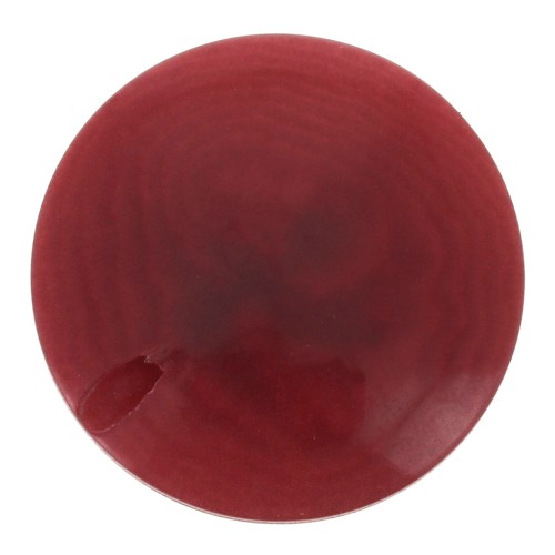 20mm Flat round Tagua bead - burgundy x1