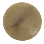 20mm Flat round Tagua bead - Light Brown x1|raw }}