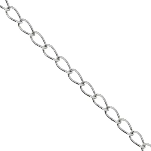 2.45mm Stainless Steel 316L Rectangle cable mesh chain x1m