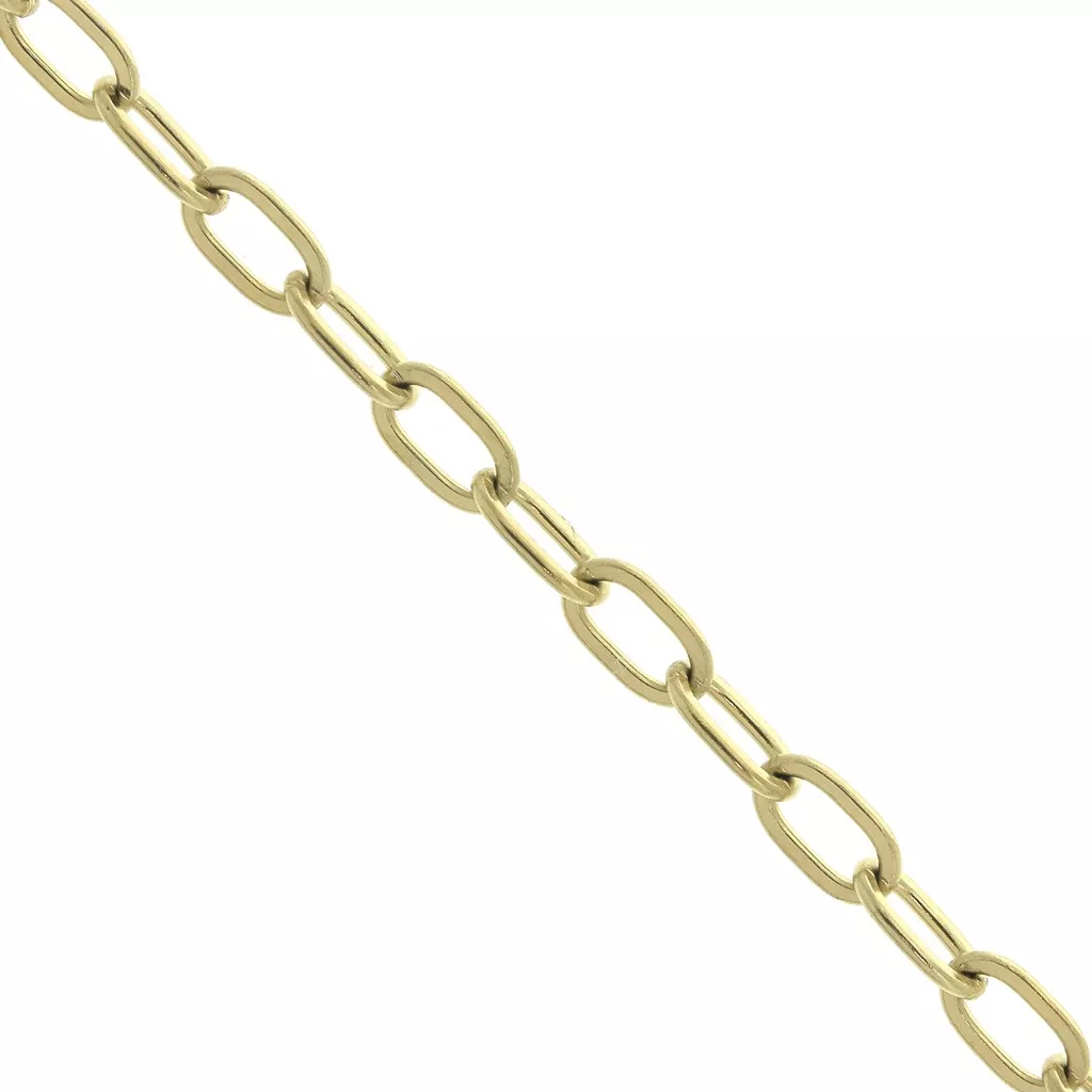 Stainless Steel 316L Rectangle cable mesh chain Gold Tone