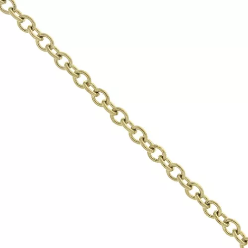 2mm Stainless Steel 316L cable mesh chain - Gold Tone x50 cm