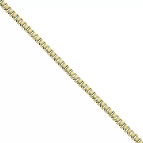 1.2mm Stainless Steel 316L Diamond cut box mesh chain - Gold Tone x50 cm