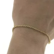 Jaseron 2.3 mm Stainless Steel 316L Gold Chain x50cm