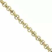 3mm Stainless Steel 316L Belcher chain - Gold Tone x50 cm