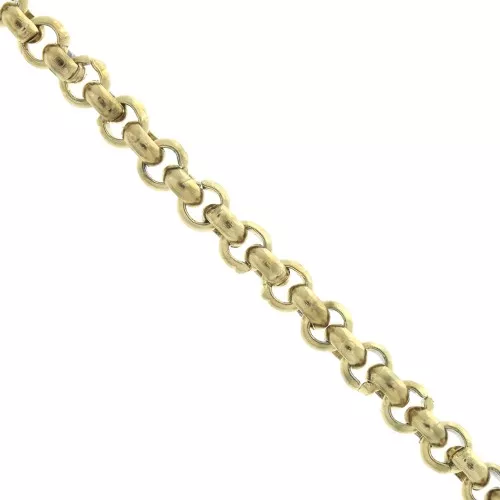 3mm Stainless Steel 316L Belcher chain - Gold Tone x50 cm