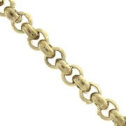 3mm Stainless Steel 316L Belcher mesh chain - Gold Tone x50 cm