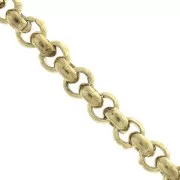 3mm Stainless Steel 316L Belcher mesh chain - Gold Tone x50 cm