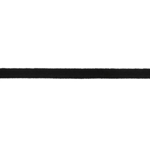 4mm Flat elastic band - Black x2m