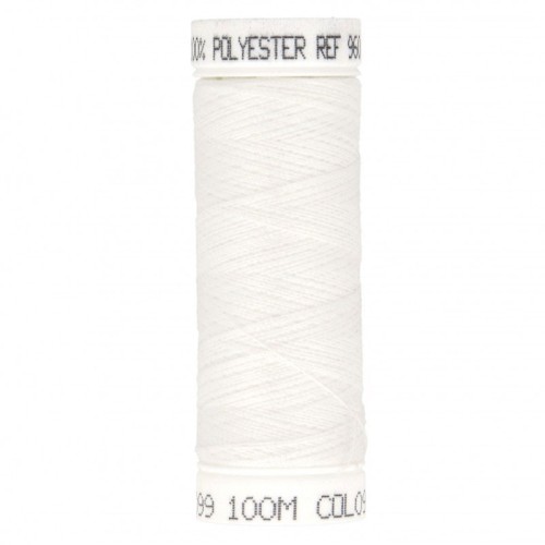 Polyester sewing thread - White x100m