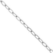2.1mm Stainless Steel 316L Rectangle cable mesh chain x1m