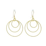 30mm 925 Sterling Silver Round diamond effet pendant - Gold plated x1