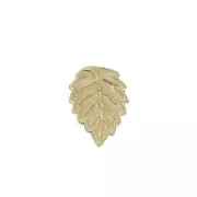7x5mm Gold filled glue-on element - Textured leaf x1