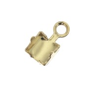 3mm Chain End for Crystal Rhinestone Chain - Gold Plated x1