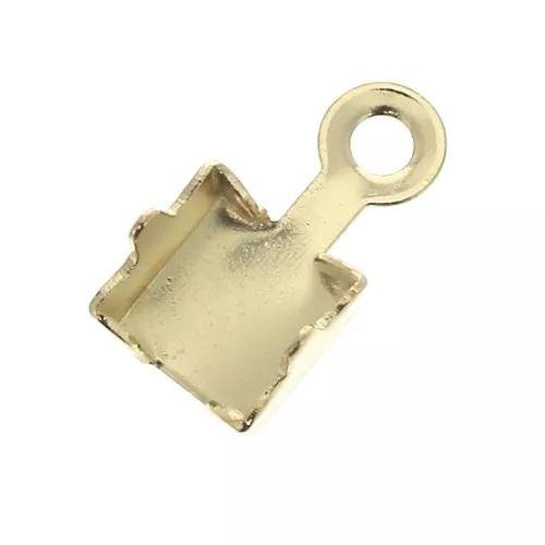 4mm Chain End for Crystal Rhinestone Chain - Gold Plated x1