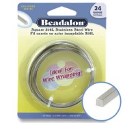 Square wire 0.51 mm - 316L stainless steel x10m