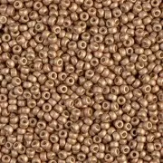 Miyuki Duracoat 11/0 Seed beads 4204F - Galvanized Matte Champagne x100g