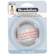 0.41 mm round wire - 316L stainless steel x20m