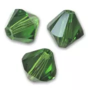 PureCrystal 5328 Crystal Bicones 4mm Fern Green x50