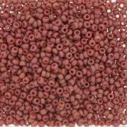 Miyuki Seed beads 11/0 4695 - Opaque Glazed Carnelian Mat AB x8g