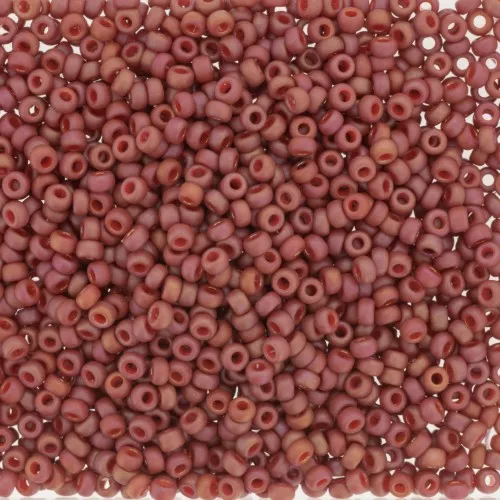 Miyuki Seed beads 11/0 4695 - Opaque Glazed Carnelian Mat AB x8g