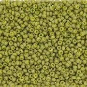 Miyuki Seed beads 11/0 4697 - Opaque Glazed Olive Mat AB x8g