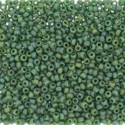 Miyuki Seed beads 11/0 4699 - Opaque Glazed Turtle Green Mat AB x8g