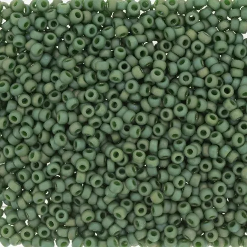 Miyuki Seed beads 11/0 4700 - Opaque Glazed Shamrock Mat AB x8g