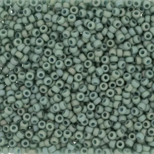 Miyuki Seed beads 11/0 4701 - Opaque Glazed Celadon Mat AB x8g