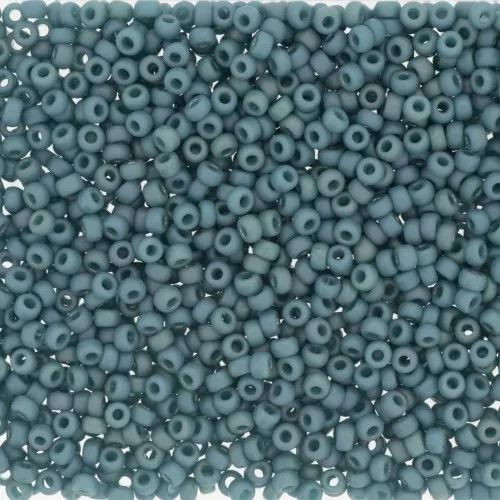 Miyuki Seed beads 11/0 4702 - Opaque Glazed Peacock Mat AB x8g