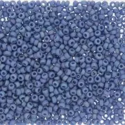 Miyuki Seed beads 11/0 4704 - Opaque Glazed Soft Blue Mat AB x8g