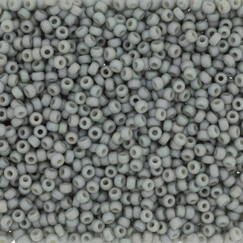 Miyuki Seed beads 11/0 4705 - Opaque Glazed Cadet Grey Mat AB x8g