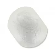 Ceramics bead  8mm Mat Silver