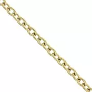 3.8mm Stainless Steel 316L Cable mesh chain - Gold Tone x50 cm